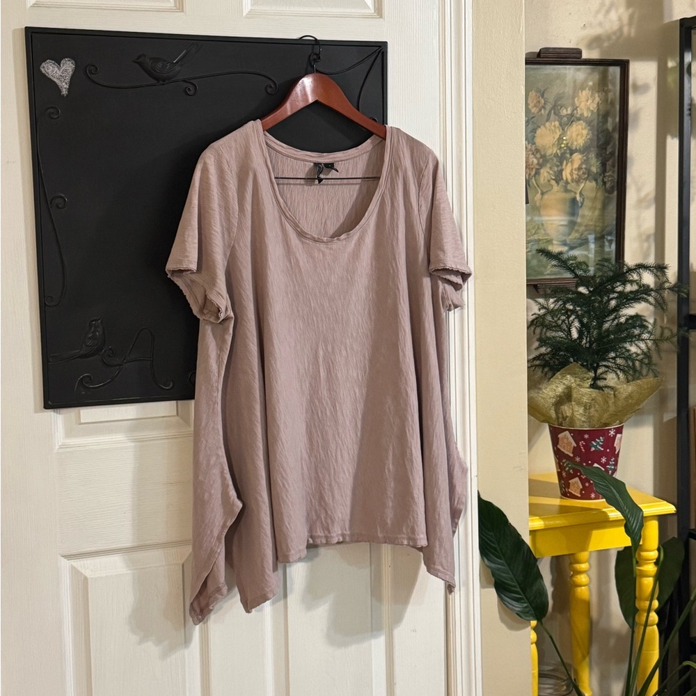 Cynthia Rowley Dusty Lavender Short Sleeve Top